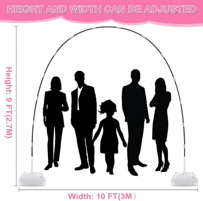 Balloon Arch Kit and Balloon Pump, 9Ft Tall & 10Ft Wide Adjustable Balloon Arch - Image 5