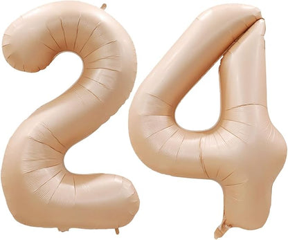 Number 24 Balloons for 24th Birthday Party Decorations, 42 Inch Jumbo Foil - Image 2