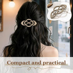 4 Pack Vintage French Barrette Hair Clips, 2026 New Hair Clip Accessories for Women, Strong Hold No Slip Styling (Style C)