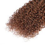 Light Brown Bundles Human Hair Color #30 Water Wave Bundle Niegmeag Brazilian Virgin Hair 3 Bundles 18 20 22 Inch Double Weft Light Brown Wet and Wavy Bundle