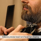 Styling Gear No. 403 Fade Baraber Clipper Blending Hair Comb Cutting Combs Barber Flexible Combs 2 Pcs. (Black)
