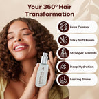 HerStyler Castor Oil Hair Serum for Hair Growth - Hair Shine Serum with Vitamin E - Hair Growth Serum - Hair Serum Heat Protectant - Vitamin E for Silky Hair - 2 Fl Oz (1 Pack)