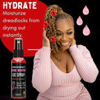Hibiscus & Green Tea Hair Growth Spray – Trial Size (2oz) Leave-In Moisturizer for Locs & Loose Hair – Promotes Thicker, Fuller, Longer Hair – Natural Scalp & Hair Treatment