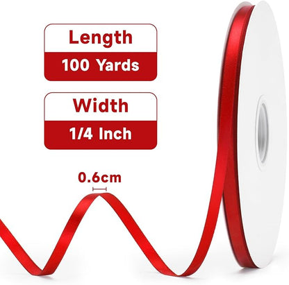 KINGLAKE Red Satin Ribbon - Image 2