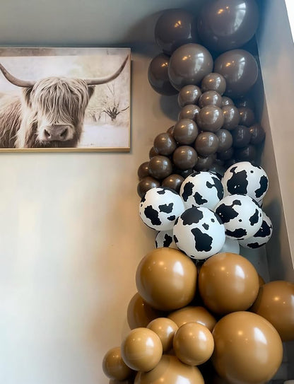 Brown Cow Print Balloons - Image 6