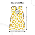 Beard Grooming Cape, Waterproof Hair Catcher for Shaving Trimming, Non-Stick Bib Apron Gifts for Dad Men, Softball Yellow Shave Bib