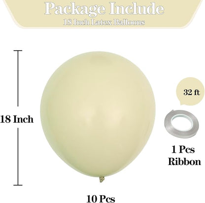 18 inch Pastel Yellow Balloons - Image 2