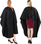 12Pcs Barber Cape 64 x 56'' Large Waterproof Hair Cutting Salon Cape Adjustable Snaps for Hair Dye Salon Stylist Supplies