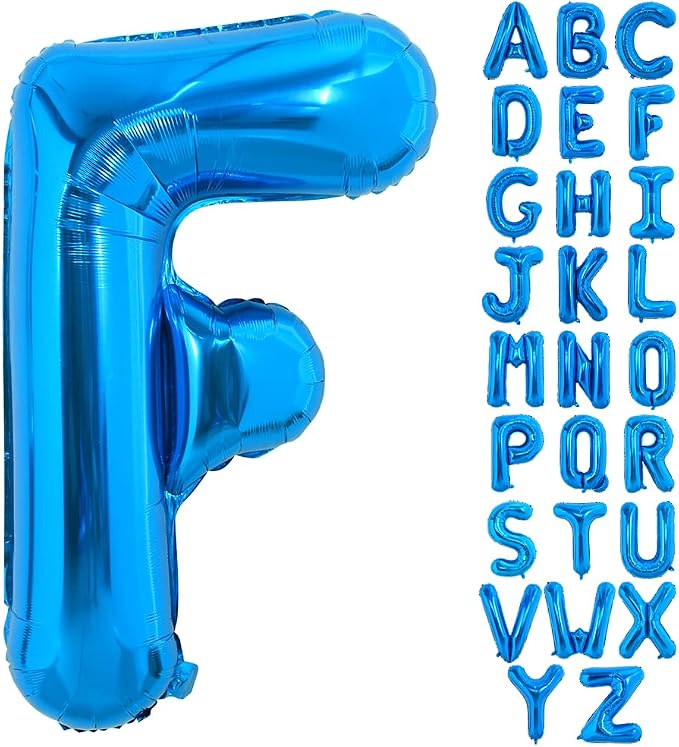 TONIFUL 40 Inch Large Blue Letter F Foil Balloons Alphabet Balloons | Giant by TONIFUL