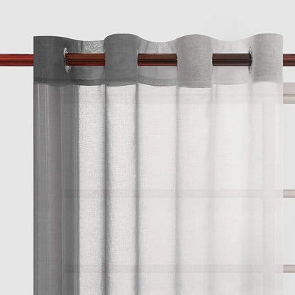 DWCN Grey Ombre Sheer Curtains - Image 3