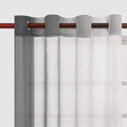 DWCN Grey Ombre Sheer Curtains - Image 3