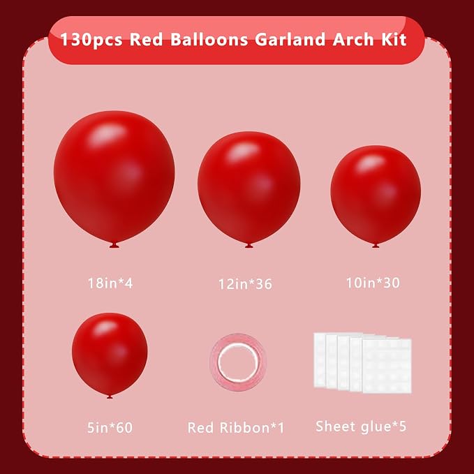 Red Balloons Arch Kit - Image 2