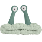 Jowmoy Cute Light green Snail Headband,Wash Face for Women Makeup Shower Spa Headband (1pack)