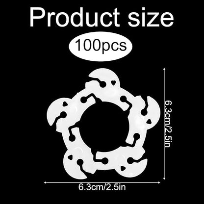 50 Pcs Balloon Arch Clips, Plastic Balloon Garland Holder Column Clips Reusable - Image 2