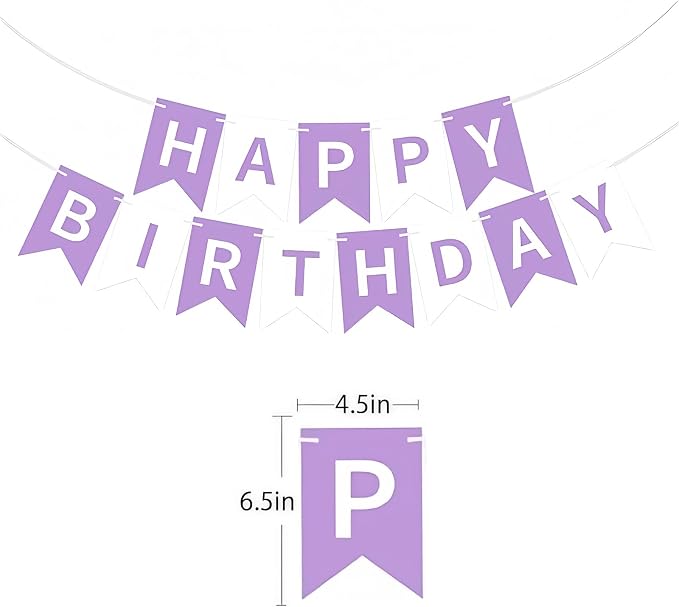 Happy Birthday Banner Birthday Party Supplies - Image 2