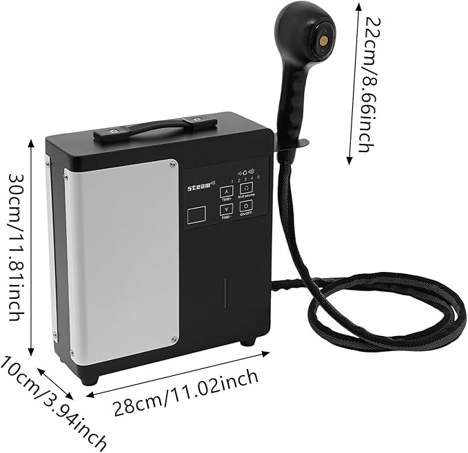 Professional Nano Hair Steamer, Hair Color Processor Steamer with Digital Screen, Adjustable Spray, Hair Coloring Hair Perm Dyeing Scalp Hairdressing Care Sprayer for Deep Conditioning