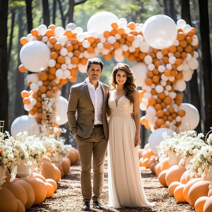 10 Inch Burnt Orange Balloons - Image 5