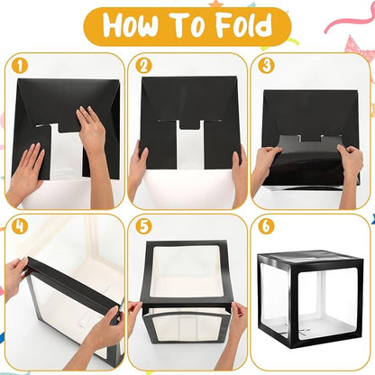 12 Pcs Transparent Balloon Boxes Clear Baby Boxes - Image 4
