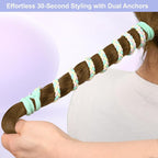 5 Pcs Spiral Hair Ties for Women & Girls, Rip Tie Hair Ties for Longhair, Elastic Braided Ponytail Holder, Tangle-Free, Effortless Styling for Gym, Running, Cycling, Surfing, Sports