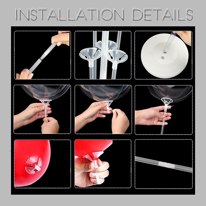 Pink Balloon Stand Kit Set of 2 - Image 7