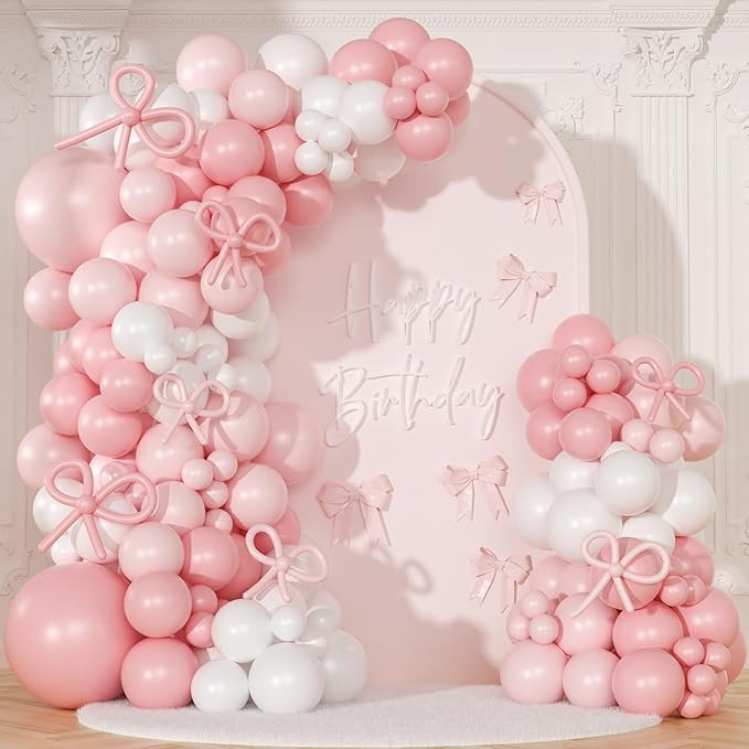 Pink Balloon Arch Kit, Different Sizes by NUTTYBASH
