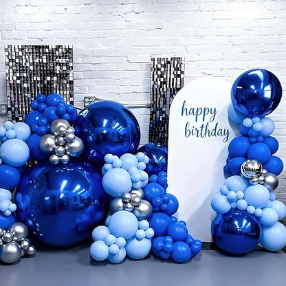 50 Inch Giant Navy Blue Round Foil Balloons - Image 6