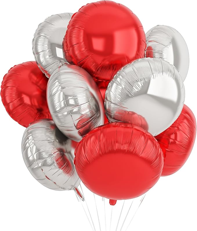 20PCS 18 Inch Round Foil Balloon, Round Shaped Balloons by Paready