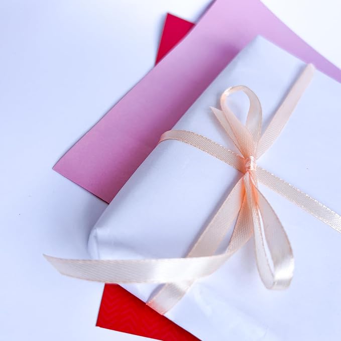 Pale Peach Ribbon 1/4 Inches 36 Yards Satin Roll Perfect - Image 2