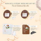 Coconut 23 Pcs Facial Skin Care Kit For Women & Men, Self-Care Gift Set, Spa Relaxation Kit, Face Sheet Mask, Serum, Clay Mask, Birthday, Christmas, Valentines, Mother Day, Dad, All Occasion Present