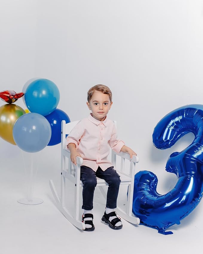 Navy Blue 3 Balloon - Image 4