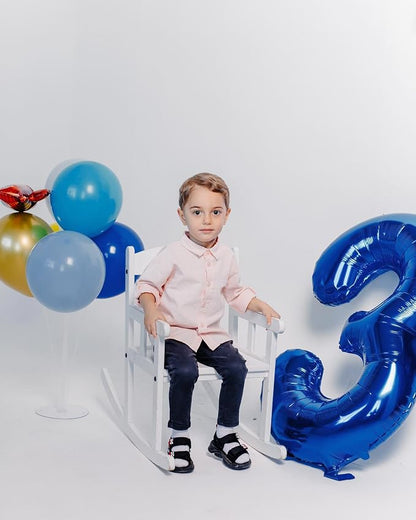 Navy Blue 3 Balloon - Image 4