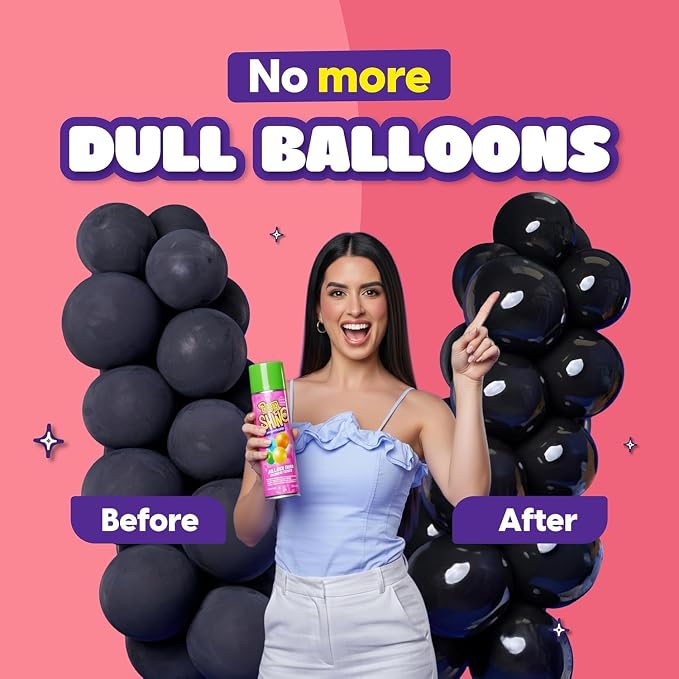 Party Shine Bubble Gum Balloon Shine Spray, Silicone Spray - Image 4