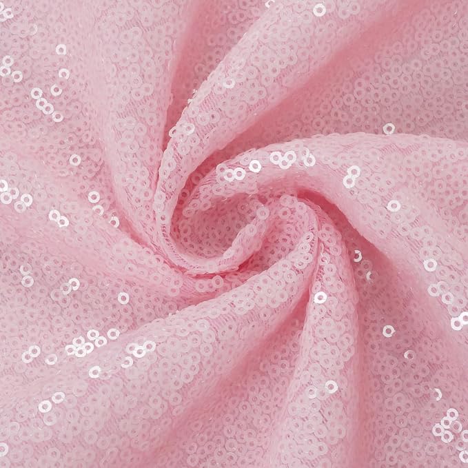 Eternal Beauty Pink 3mm Sequin Backdrop 7x7 Ft - Image 9