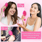 Meanplan 24 Pcs Mini Hair Brush Set 12 Travel Wet Dry Hair Combs Pocket Detangling 12 Compact Folding Makeup Mirror for Spa Sleepover Birthday Bridal Shower Bachelorette Christmas Party Gift(Rose Red)