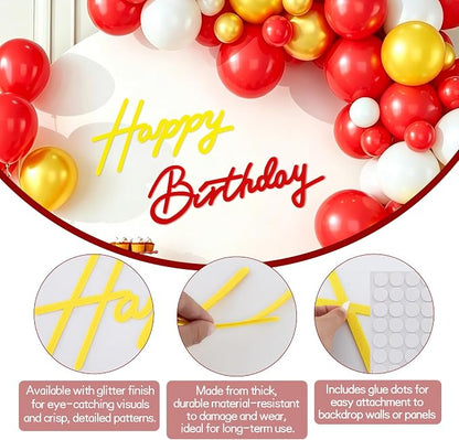 TONIFUL Happy Birthday Sign for Backdrop - Image 2