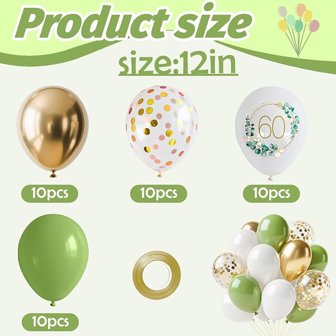 Sage Green Balloons - Image 4