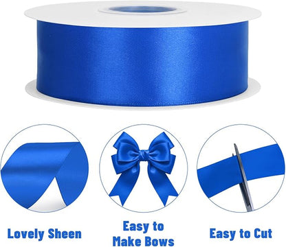 KINGLAKE Royal Blue Satin Ribbon - Image 3