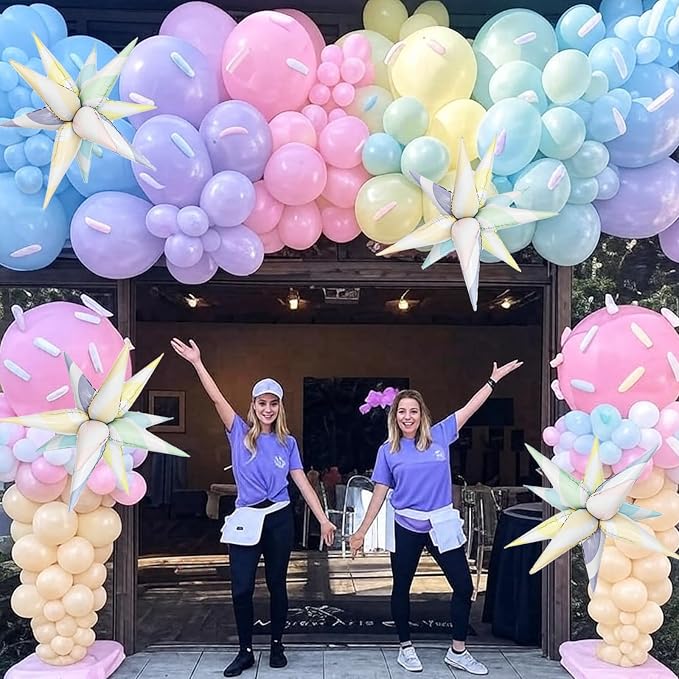 4pcs Sweet Candy Balloons Macaron Candy Balloon Explosion Star - Image 4