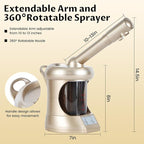 Professional Facial Steamer,Portable Type, high Water Mist Density, Face Steamer for Facial Deep Cleaning, Steamer for Facial for Personal Care or Spa, Moisturizing and Hydrating.