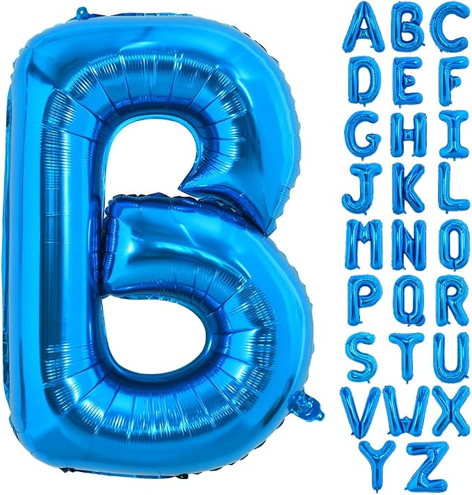 TONIFUL 40 Inch Large Blue Letter B Foil Balloons Alphabet Balloons | Giant by TONIFUL