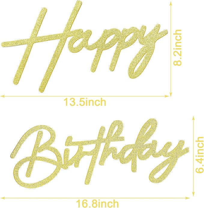 Happy Birthday Sign for Backdrop - Image 2