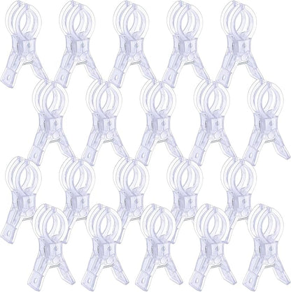 20pcs Balloon Arch Clips Transparent Large Plastic Backdrop Clips Spring Clamps - Image 8