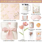Christmas Birthday Gifts for Women Self Care Package, Get Well Soon Gift Baskets for Women Spa Gifts Set, Unique Thinking of You Inspirational Sympathy Gift Baskets for Mom Best Friend Sister Wife Her