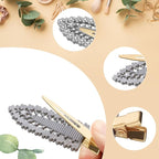 2PCS Rhinestone Hair Clips,Snap Hair Accessories,Decorative Hair Clips,Rhinestone Barrettes For Women Girls(SET21)