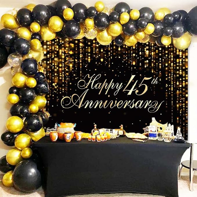 Happy 45th Anniversary Backdrop - Image 4
