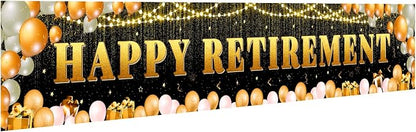 Large Happy Retirement Party Decorations by ANATANOWOR