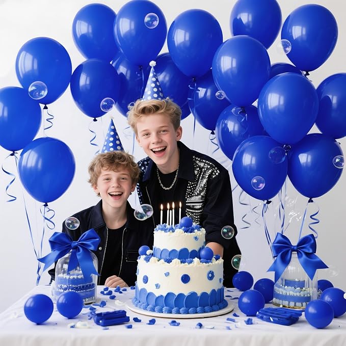 200pcs Royal Blue Balloons 5 Inch, Small Mini Latex Balloons - Image 5