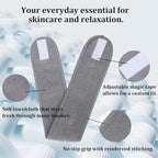 4 Pack Adjustable Makeup Headbands – Non-Slip Spa & Facial Hair Wrap, Washable Headband for Shower, Yoga, Gym, Salon & Home Use (Fits All), HZFD-BD