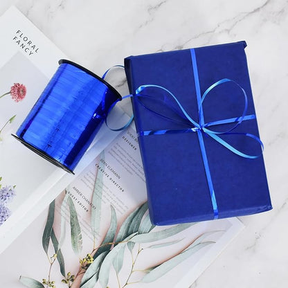 TONIFUL 500 Yards Shiny Blue Curling Ribbon Balloon String Gift Wrapping - Image 6