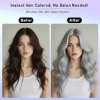 Gray Hair Spray, Temporary Hair Color Spray for Kids Women Men, Gray Hair Wax Dye, Temporary Hair Dye, Washable & Non-Sticky Hair Color Dye Pomades Natural Hair Dye for Party,Holloween,Cosplay(Gray)